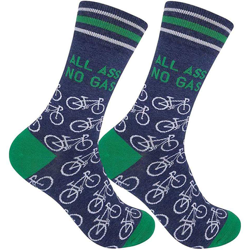 Engros brugerdefineret logo personlighed Kvinder Hosiery Cycling Trendy Hip-Hop Alphabet Sports Happy Socks Body Stocking